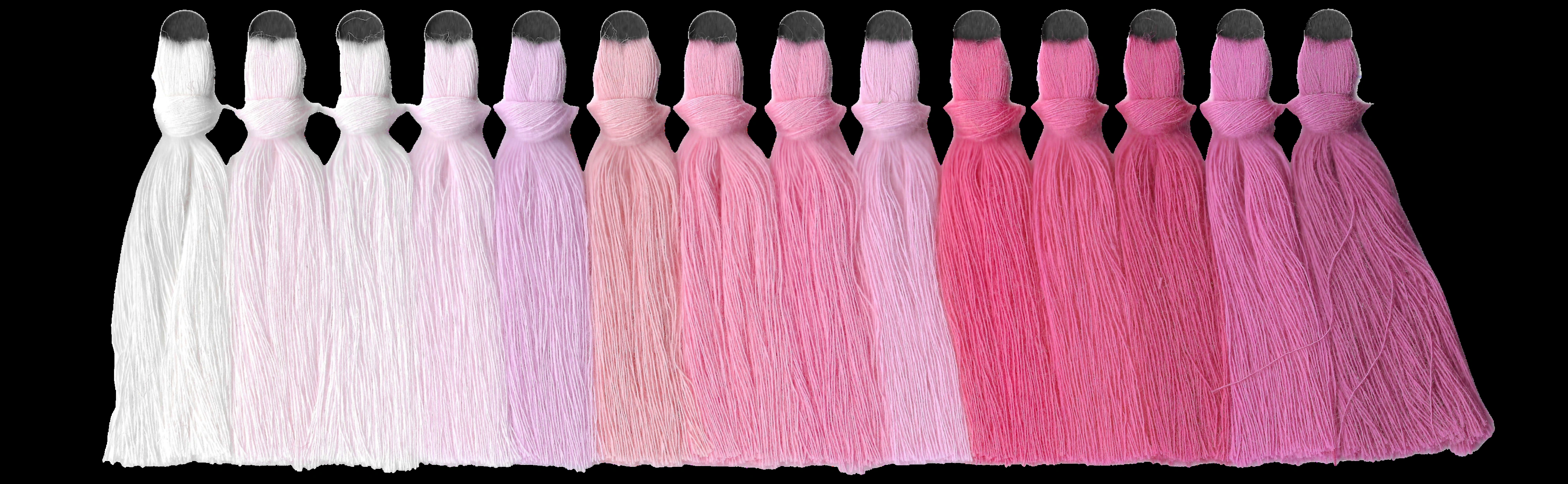 Yarn swatches for blush & pinks