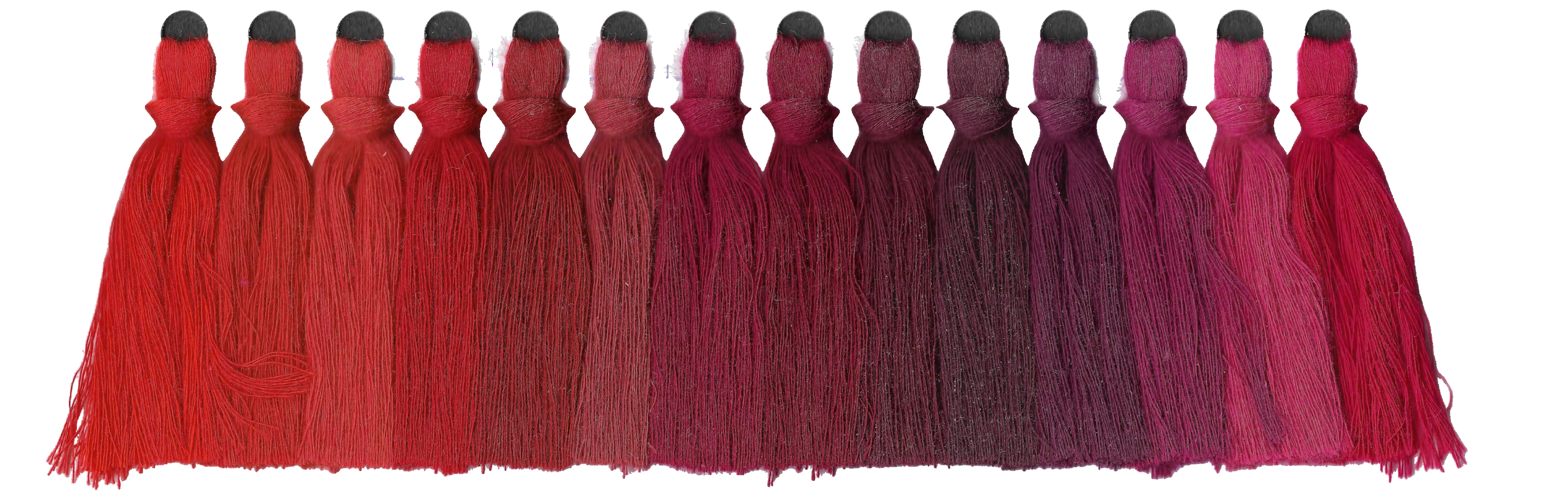 Yarn swatches for crimsons & berries